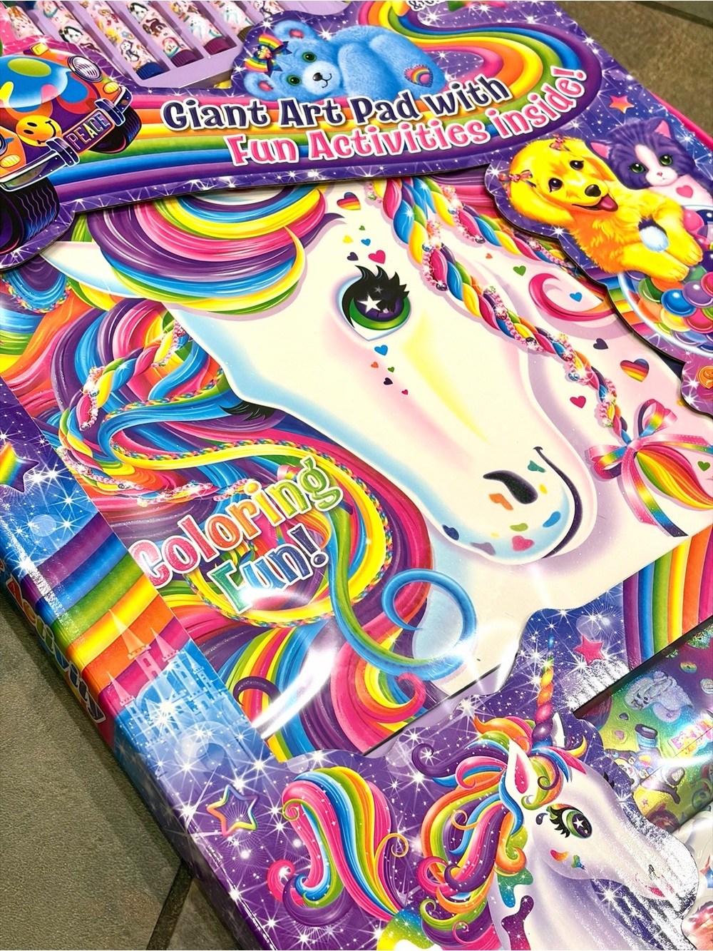 ✨ Lisa Frank Giant Art & Activity Set 🦄 100% FULLY INTACT! ✨ - Picture 6 of 10